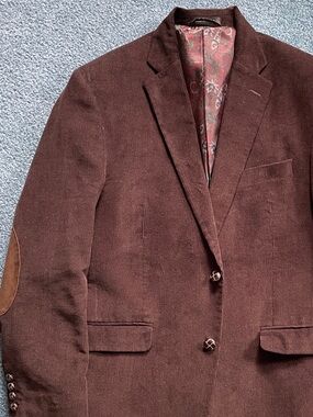 Ralph Lauren Corduroy Sport Coat in Chocolate Brown with Sueded Elbow Patches